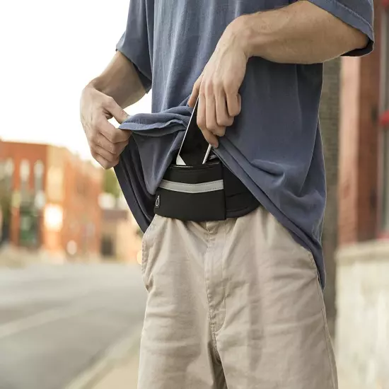 Travel Belt Money Waist Pack - Hidden Waterproof anti Theft Passport Security 