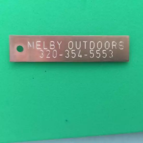 QTY 500-ENGRAVED COPPER TRAP TAGS/TRAPPING SUPPLIES/TRAP/ANIMAL TRAP ID TRAPPING