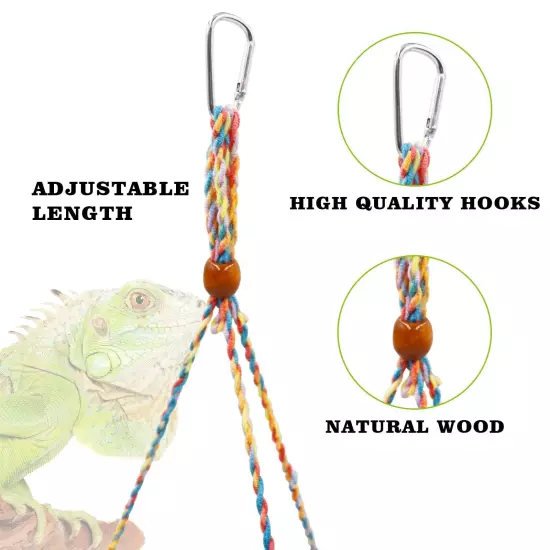 Reptile Hammock Swing Hanging Bed, Cute Lizard Swing Toy, Cotton Lizard Bed, ...