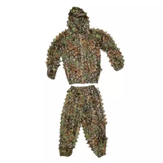 Kids Adults Woodland Camo Camouflage Clothing Hunting 3D Jungle Ghillie Suit Set