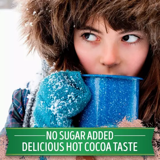 Milk Chocolate Flavor Hot Cocoa Mix - No Sugar Added - 8 Count Pack of 12