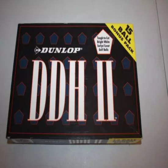 15 Dunlop DDH II Vintage Golf Balls NEW IN SLEEVES