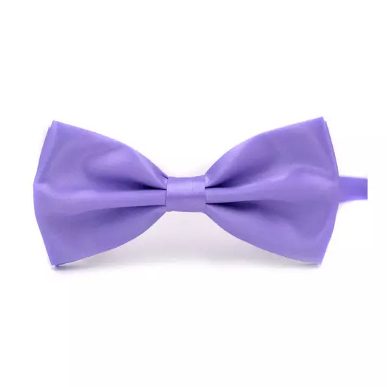 Men Bowtie Classic Wedding Party Bow Tie Solid Color Adjustable Necktie