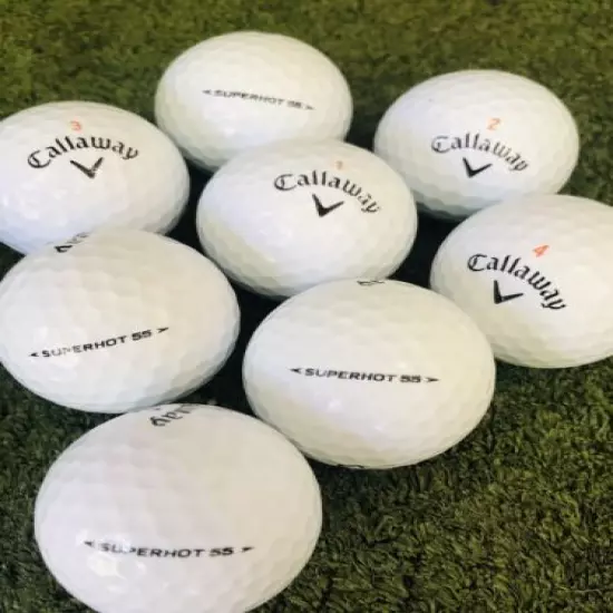 24 Callaway Superhot Used White Golf Balls (4A Grade) AAAA