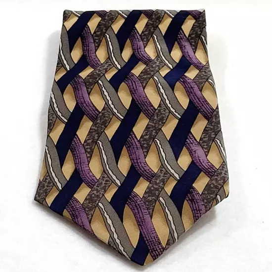 BRANDY Cocktail Collection Business Casual Silk Necktie Colorful Weave Pattern