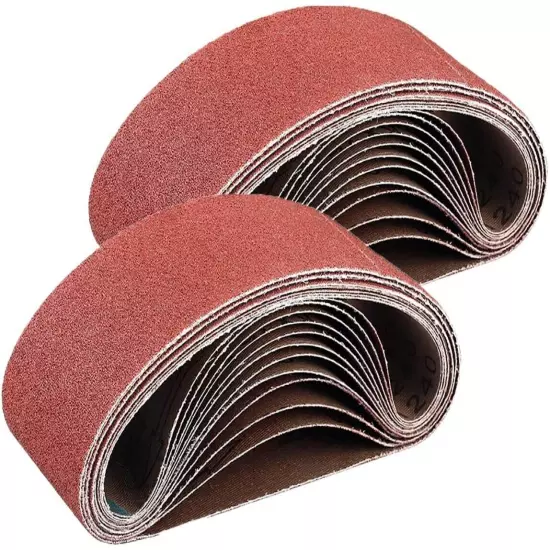 27PCS Sanding Belts 3x18" 40 60 80 120 150 180 240 320 400 Grit Sander Sandpaper