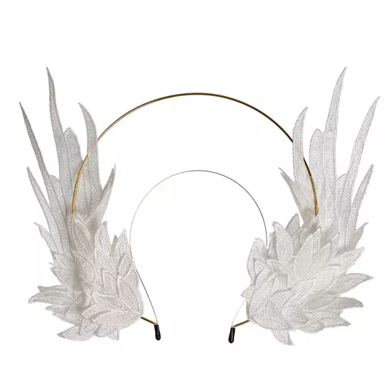 Women's Angel Style Headband With Feather Costume Headpiece 2 Colors