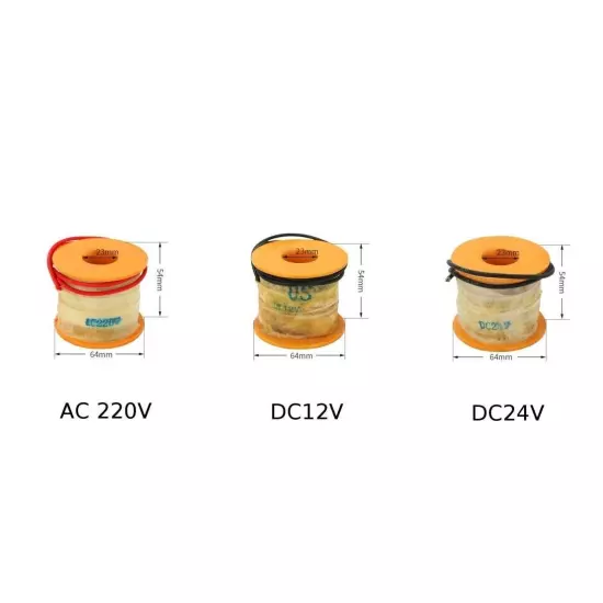 Brass Solenoid Valve Coil Normally Closed with DC and AC Voltage Options