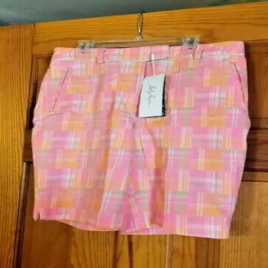 Lady Hagen Islamorada Patchwork 10" Short Orange Nectar Hydrodri Golf Active 4