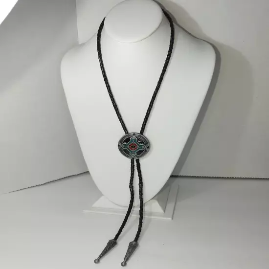 Healehy True Love Pewter Enameled Bolo