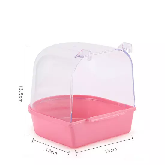 Bird Water Bath Tub To Pet Bird Cage Hanging Bowl Parrots Parakeet Birdbath