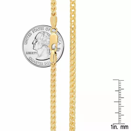 Solid 14k Yellow Gold 1.2mm-3.25mm Franco Chain Necklace Pendant Sz 16"-30"