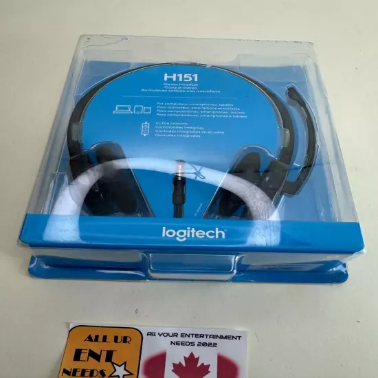 Logitech Core 981-000587 Stereo Headset H151 for computers, smartphones, tablets