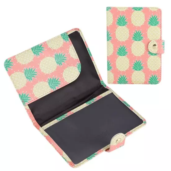 Cute Printing PU Leather Passport Holder Protection Cover ID Credit Cards Case