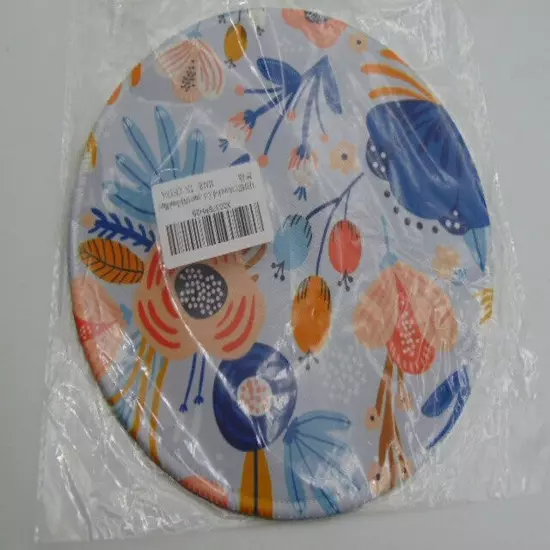 Pretty Summer Floral Mouse Pad - 8" Round Non-Slip Neoprene