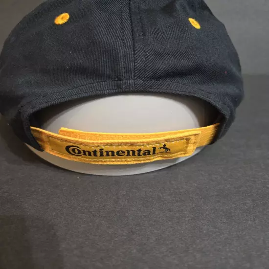 Continental Tires Adjustable Strapback Hat, Blue & Yellow