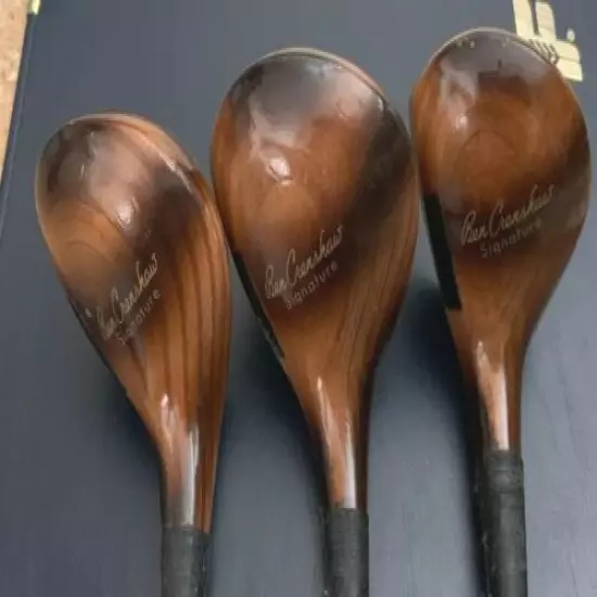 Vintage MacGregor Ben Crenshaw Signature Driver 1,3,4 Fairway Woods Persimmon ? 