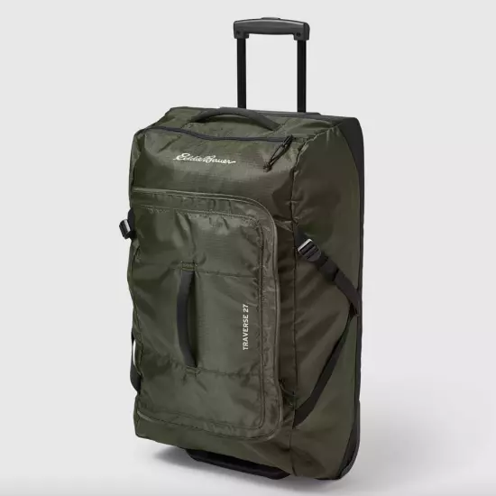 Eddie Bauer Traverse 27 Rolling Duffel Bag Made from Ripstop Polyester