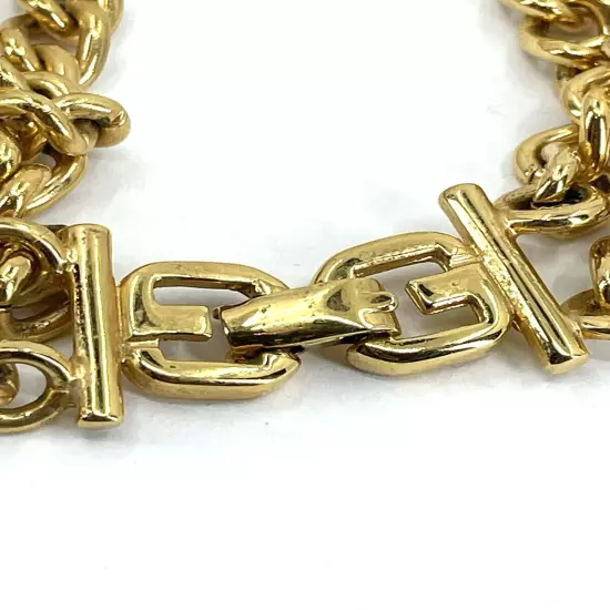 Unsigned Givenchy Chain Belt Stone Gold Ladies Womens Accessories Vintage 28.5”