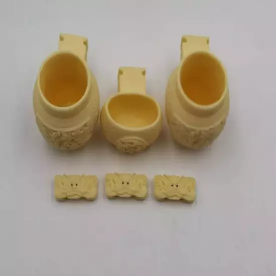 1set 6pcs Bamboo BirdCage Dragon Phoenix Bone meal birdcage food cup 70154