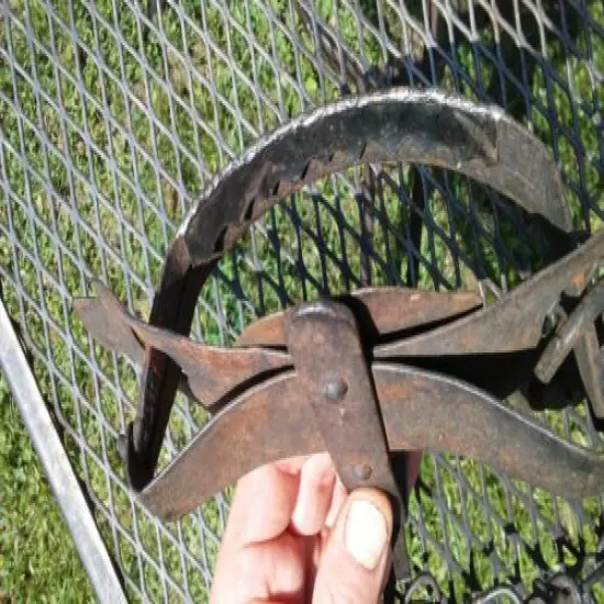 Vintage Oneida Community Animal Leg Trap with teeth