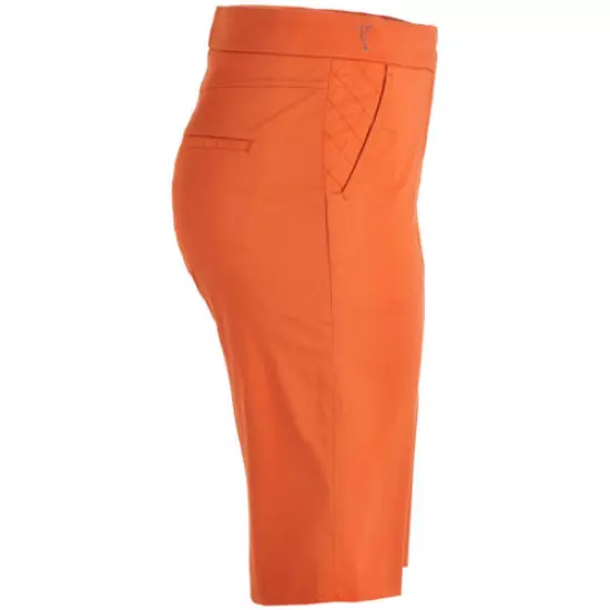 Golfino Ladies Tangerine Sz 2 cotton stretch Bermuda golf shorts NEW 4266023 329