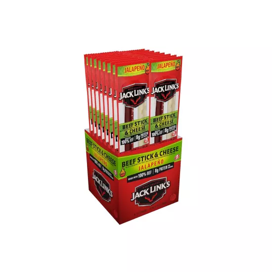 Jack Link’S Jalapeno Beef & Cheese Combo, Spicy Snack Pack – 100% Beef Stick and