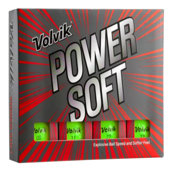 Volvik POWER SOFT Explosive Ball Speed Golf Balls 2 Dozen (24 Balls) 