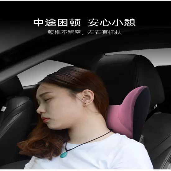 Car Headrest Neck Pillow Waist Pillow Car Seat Back Cushion Auto Lumbar Pillow