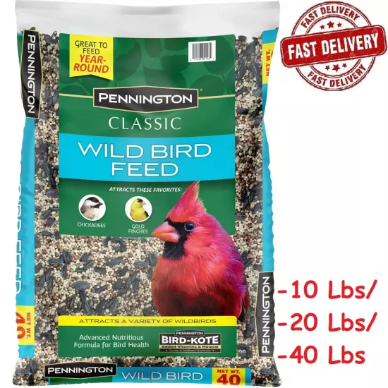 10/20/40 lb.Bag Pennington Classic Wild Bird Feed and Seed