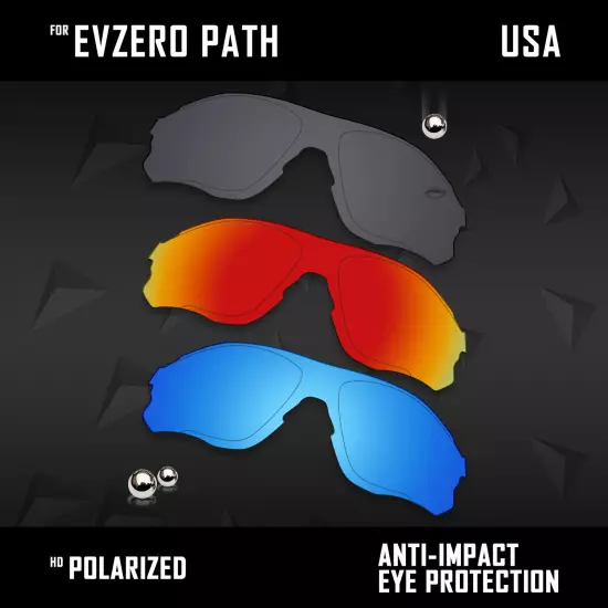 Anti Scratch Polarized Replacement Lenses for-Oakley EVZero Path OO9313 Options