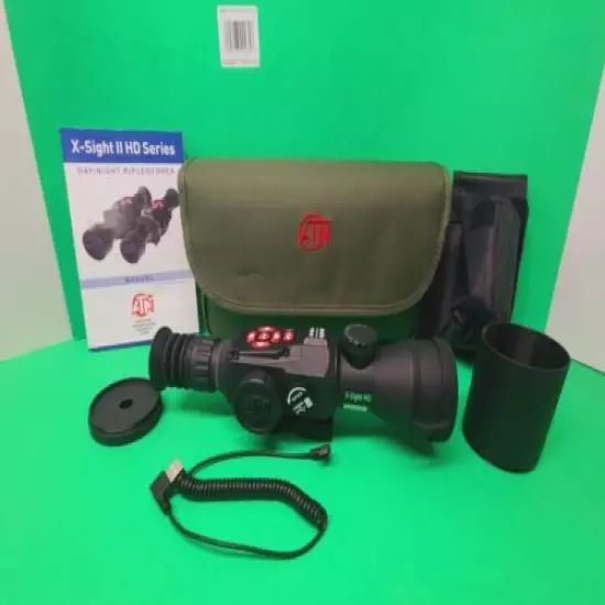 ATN X-sight II Smart HD Digital Night Vision 5-20x Scope + Extras 