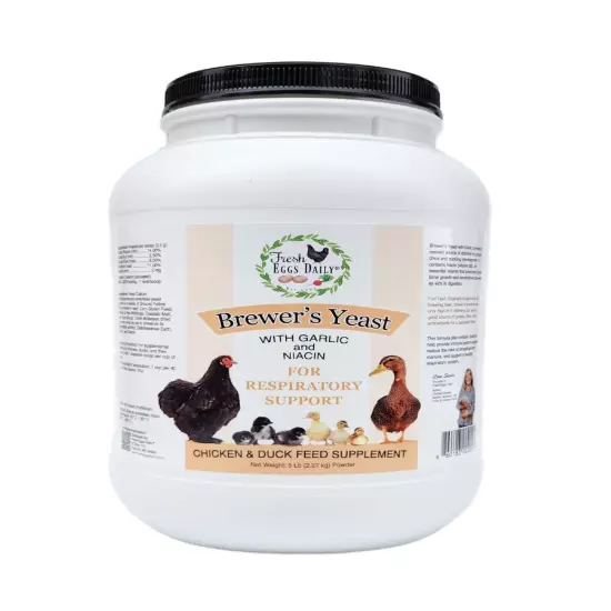 Brewer's Yeast with Garlic Powder and Niacin for Ducks Ducklings Feed Supplement