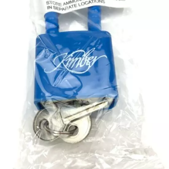 Kimber Gun Safety Cable Lock + 2 Keys Blue NEW 5860-X