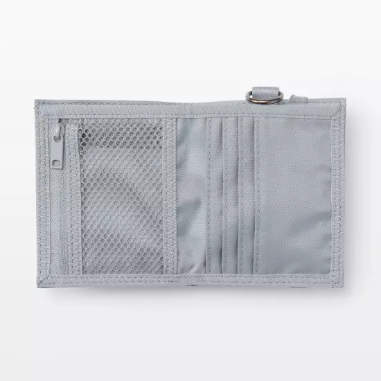 MUJI 44442609 Polyester Travel Wallet 11x9.5cm Gray Color From Japan