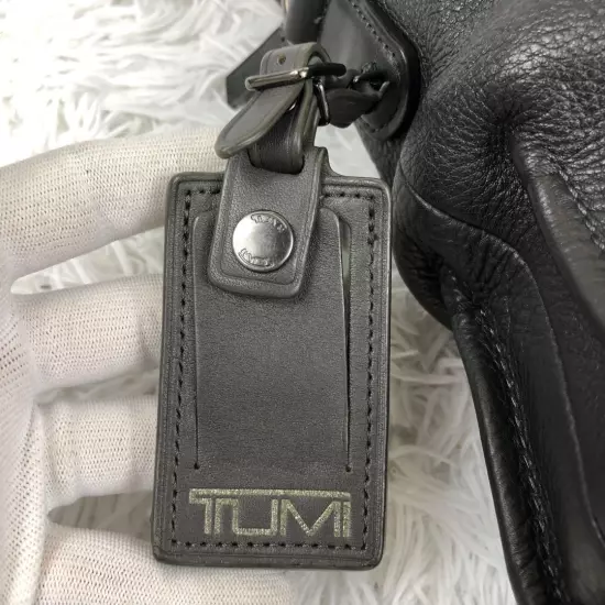 All Leather Tumi Business Bag 2Way Black 3 Layer Grained A4 Available