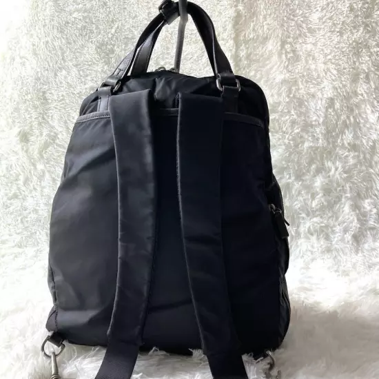 Tumi Backpack Nylon Logo Plate A4 Black