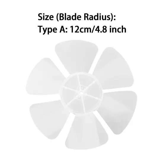 12/14/16/20 Inch Plastic Fan Blade Replacements for Standing Fan Table Fanner