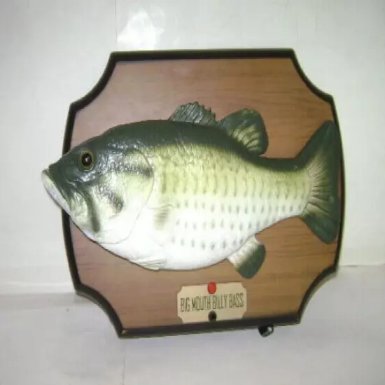 BIG MOUTH BILLY BASS SINGING LARGE MOUTH BASS 1999 GEMMY INDUSTRIES CORP