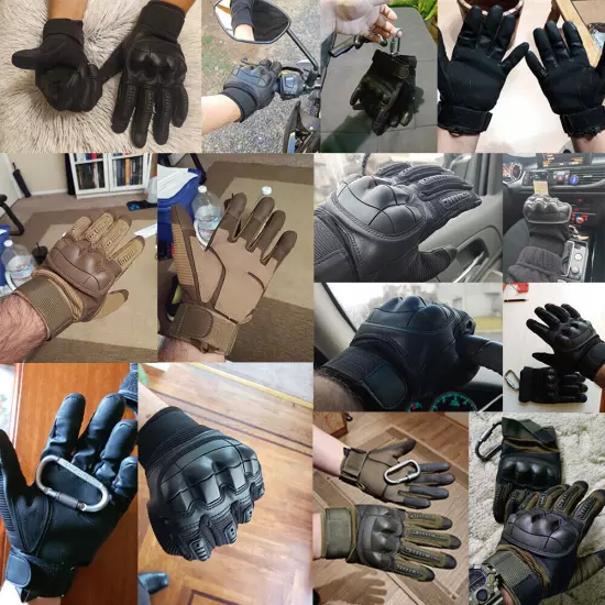 Tactical Gloves for Men - Touch Screen - Airsoft Motorcycle Outdoor Costume