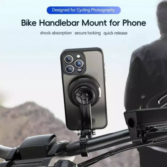 Motorcycle Handlebar Mount for iPhone 15 Pro Max / 15 Pro