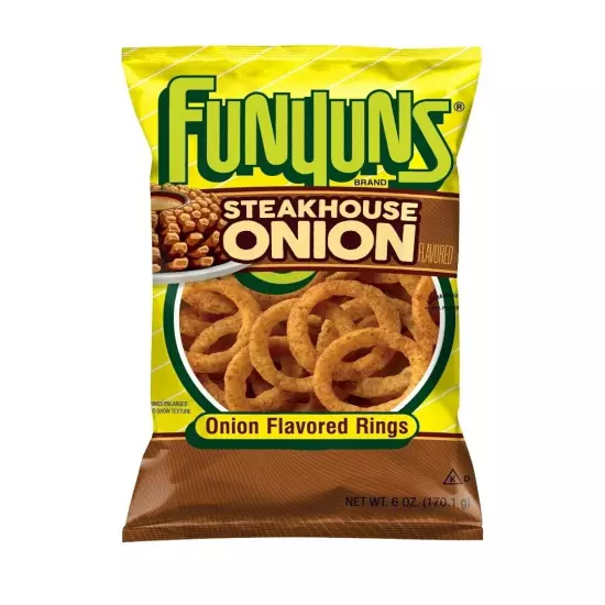 BRAND NEW LIMITED TIME!! Funyuns Steakhouse Onion Flavored Rings 6oz Fresh Bag