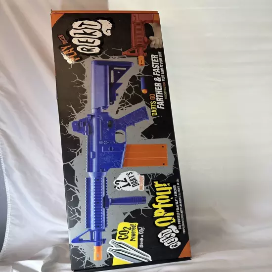 Umarex REKT OpFour CO2 Powered Foam Dart Launcher Gun - Blue *CO2 Not Included*