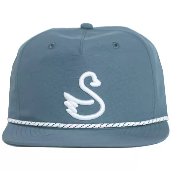 Swannies Golf Men's Dubs White Rope Adjustable Tucker Hat - Blue