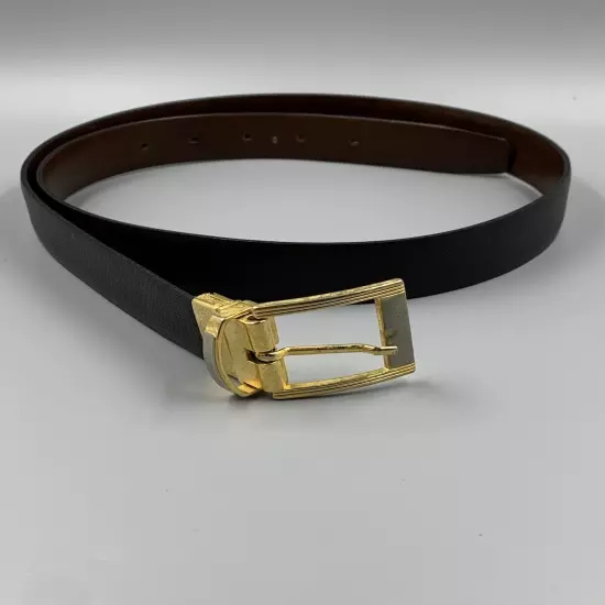 MOD. BREV. Men’s Leather Belt Reversible Black/Brown Size 40/100