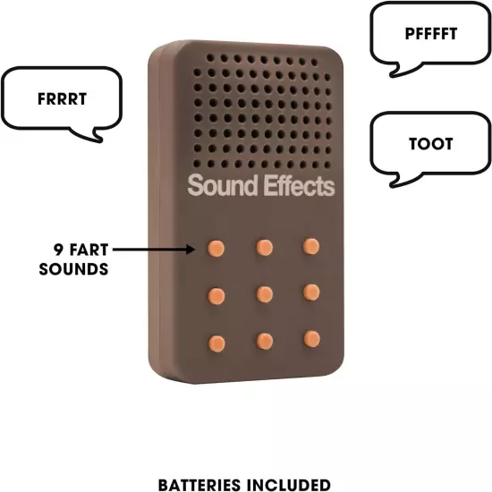 NPW Fart Fanfare Sound Machine, Portable Noise Maker, Novelty Prank... 