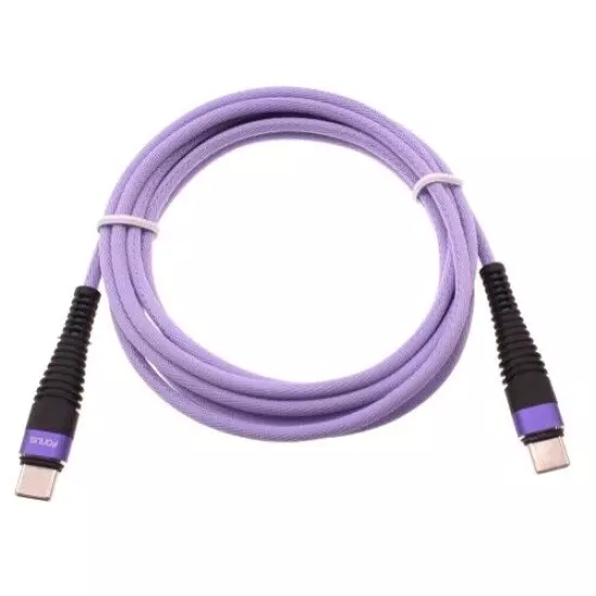 For Samsung Galaxy Z Fold6 - Type-C to USB-C Purple 6ft PD Cable Long Charger