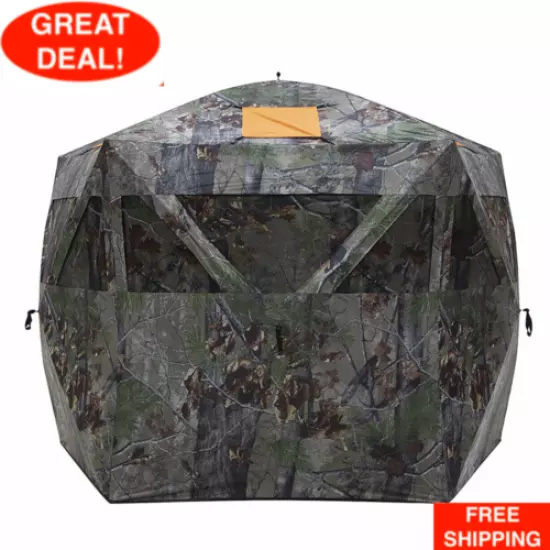 Barronett Blinds Feather Five Light Weight 5 Sided Pop Up Hunting Blind, Camo