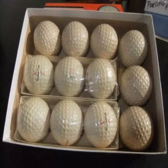 Vintage Wilson Walker Cup Golf Balls # 2 and Box