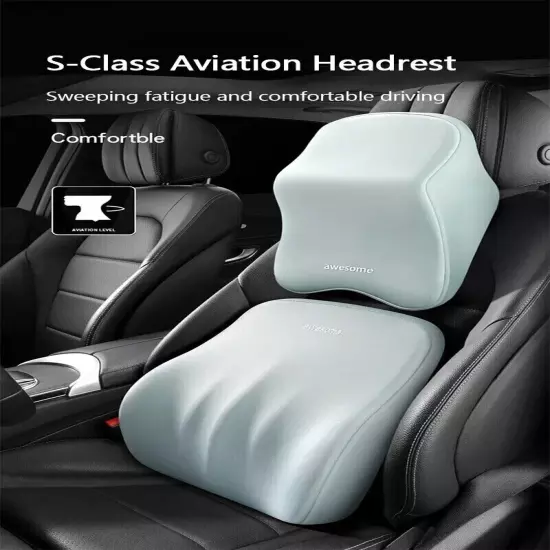 Car Lumbar Back Support Headrest Neck Pillow Lumbar Pillow Car Seat Cushion